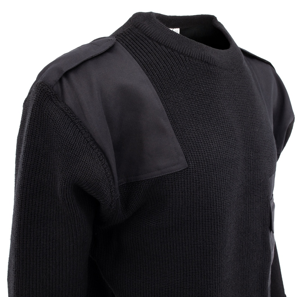 新品タグ付き 冬物 BRIEFING CARVICO MILITARY 黒 M German Black Commando Sweater | Reproduction | Swiss Link